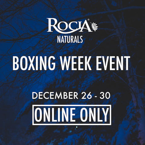 Roci Naturals Boxing Weekend Event